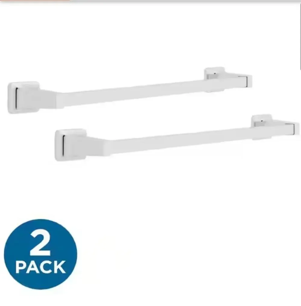 Futura 18 in. Wall Mount Towel Bar Bath Hardware Accessory in Polished Chrome